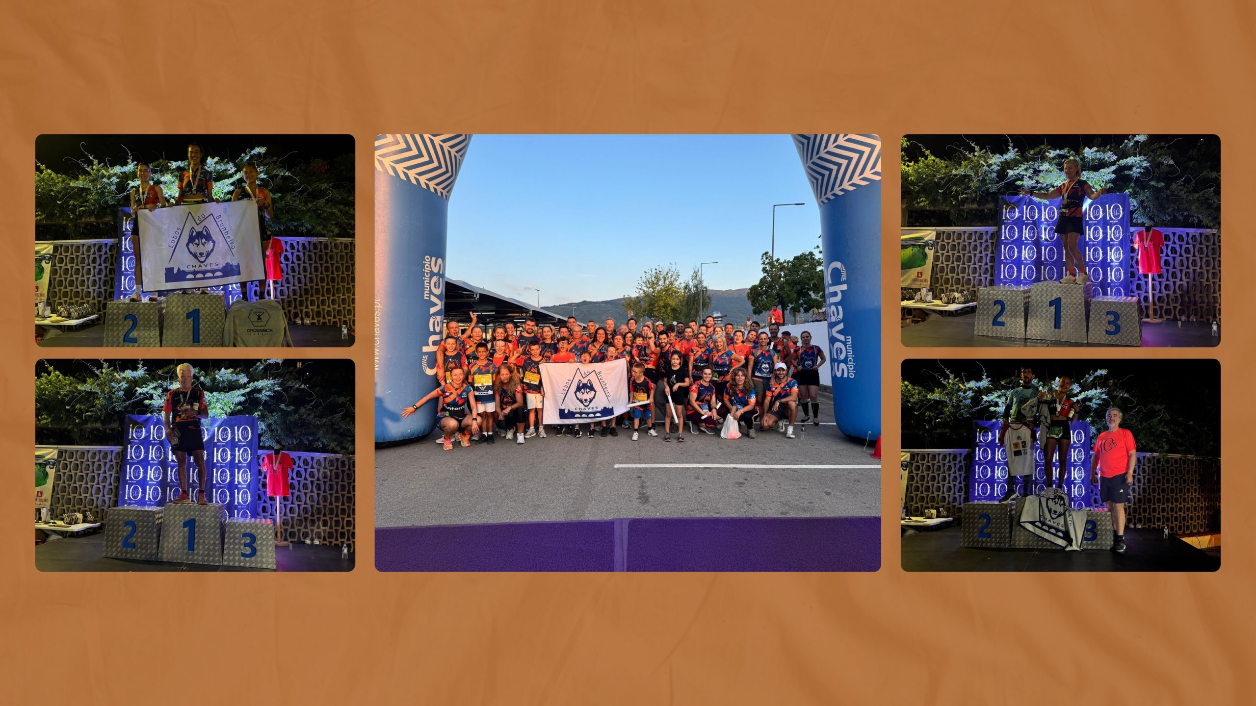 Lobos do Brunheiro de Chaves encheram as ruas da cidade de laranja, em mais uma edição da Aquae Flavie Night Running