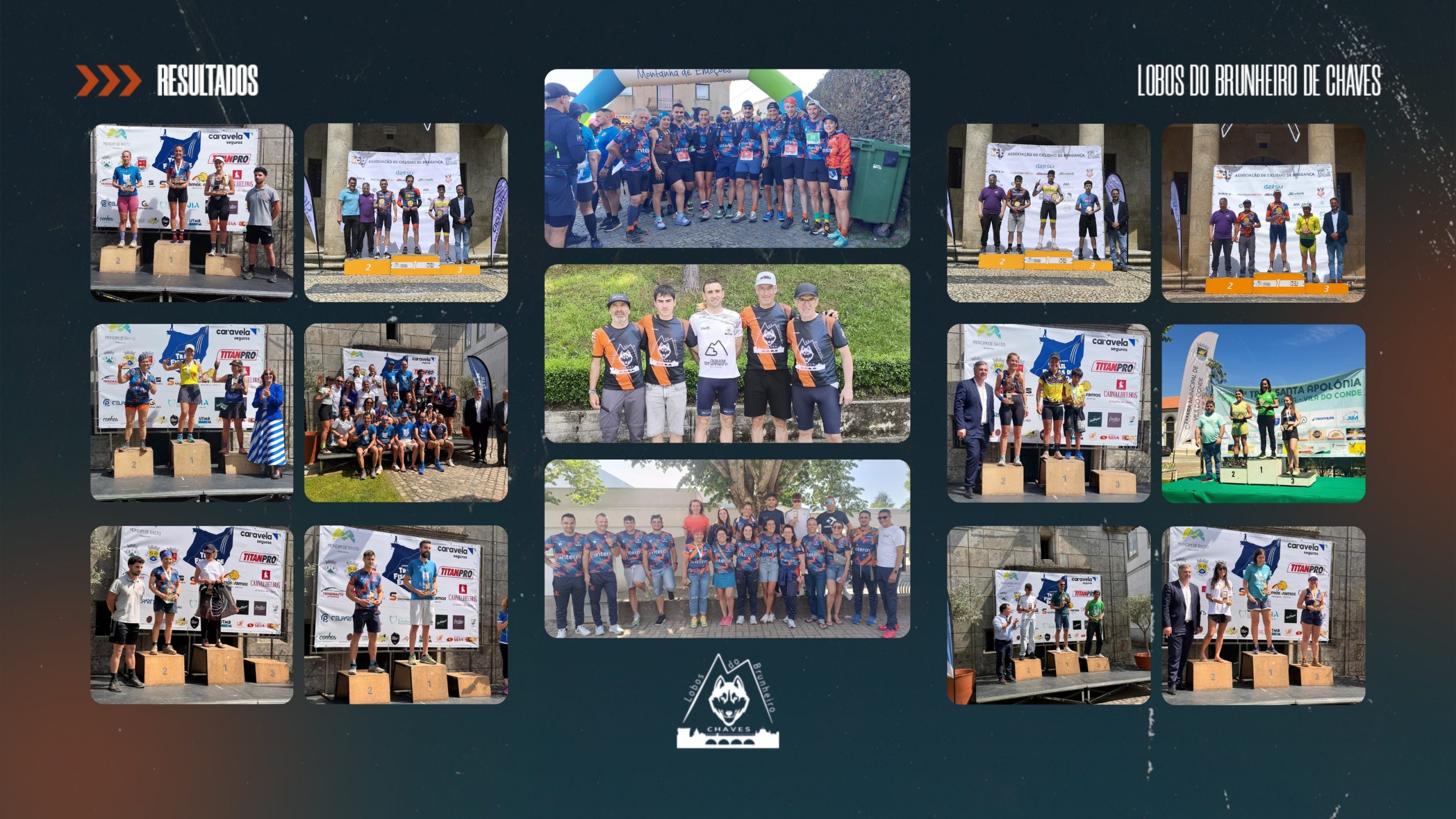 FIM DE SEMANA DE VÁRIOS PÓDIOS PARA OS LOBOS DO BRUNHEIRO DE CHAVES